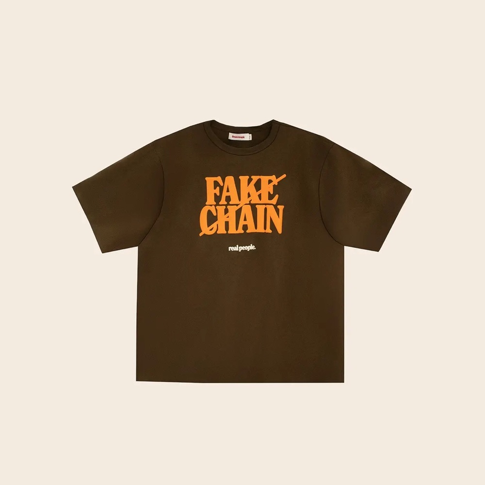 NWT dream temple “FAKE CHAIN" tee